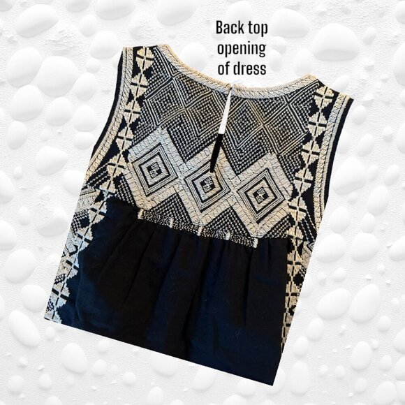 MADEWELL 1937 Women's Embroidered Geometric Print Sleeveless Dress M - Picture 3 of 5